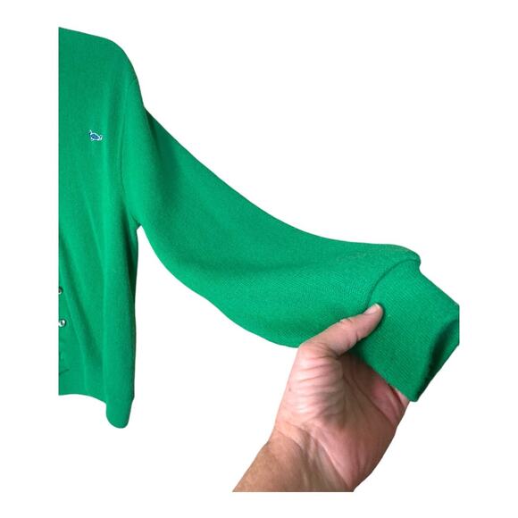 Vintage 80's Grandpa Challenger Sweater Turtle Emblem Green Size M - Picture 3 of 6